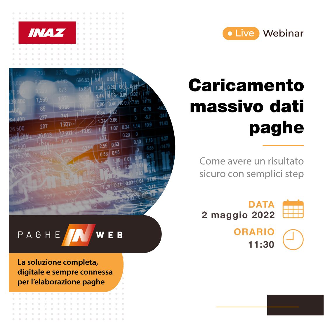 Live webinar: caricamento massivo dati paghe