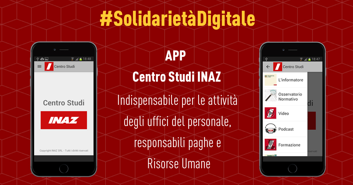 Solidarietà Digitale - App Centro Studi Inaz