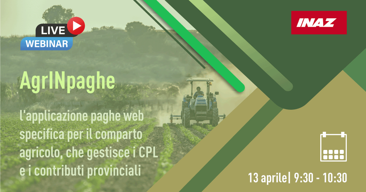 Live webinar: AgrINpaghe